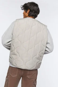 Quilted Zip-Up Vest