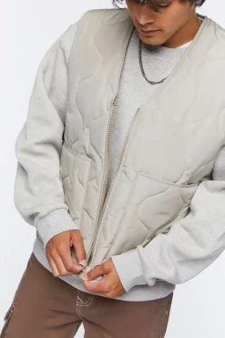 Quilted Zip-Up Vest