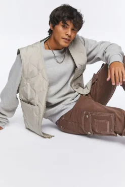 Quilted Zip-Up Vest