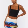 Race Car Graphic Mini Skirt