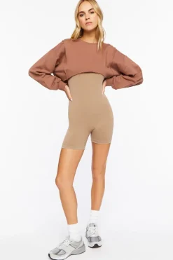 Raw-Cut Cropped Pullover