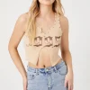 Raw-Cut Studded Denim Shorts