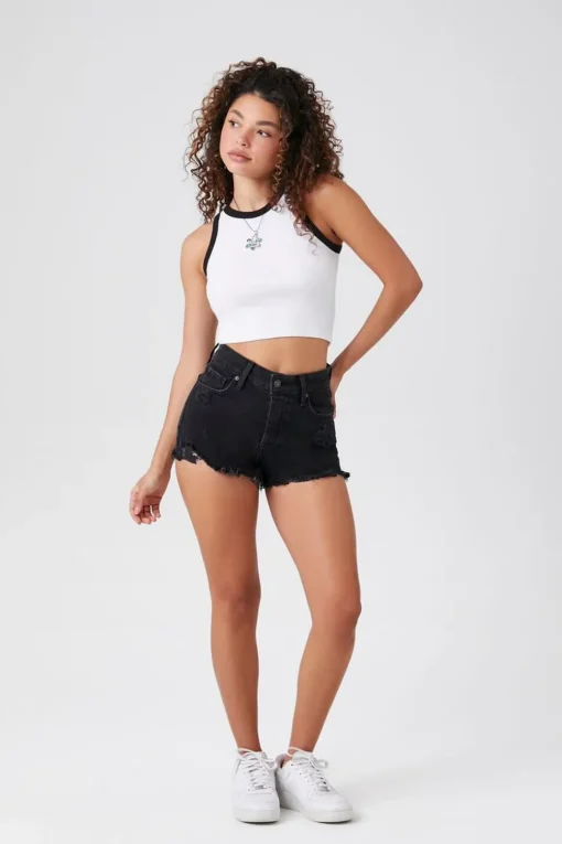 Recycled Cotton Curvy Denim Shorts