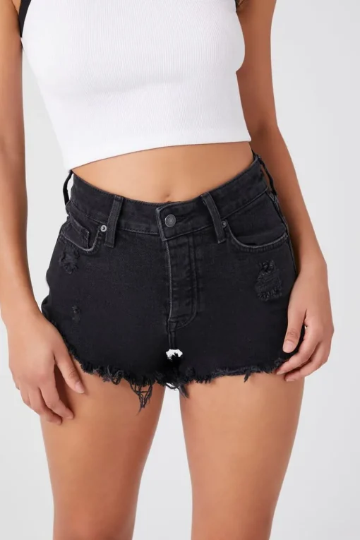 Recycled Cotton Curvy Denim Shorts