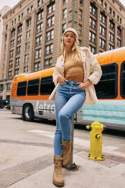 Recycled Cotton High-Rise Skinny Jeans