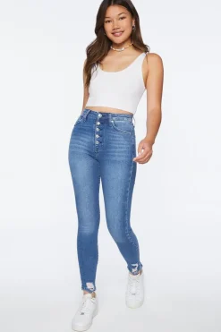 Recycled Cotton High-Rise Skinny Jeans