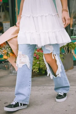 Recycled Cotton High-Rise Straight Jeans