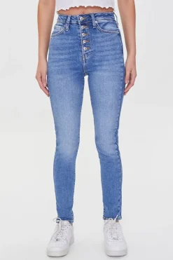 Recycled Cotton High-Rise Skinny Jeans