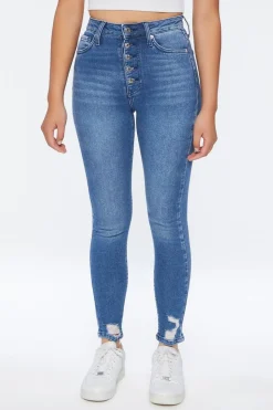 Recycled Cotton High-Rise Skinny Jeans