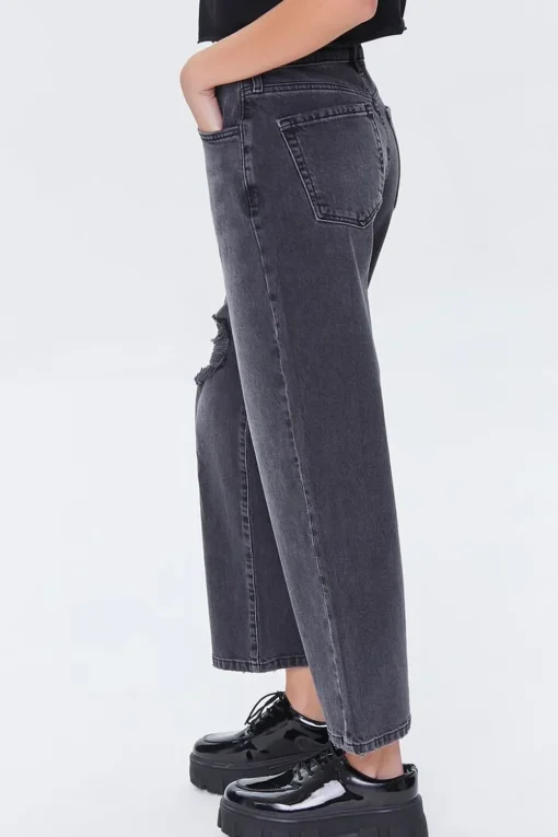 Recycled Cotton High-Rise Straight Jeans