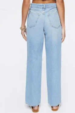 Recycled Cotton High-Rise Straight Jeans
