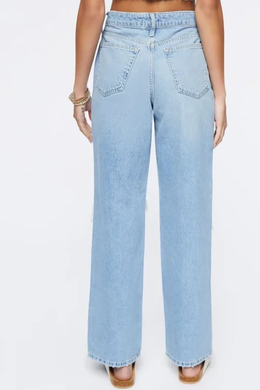 Recycled Cotton High-Rise Straight Jeans