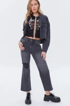 Recycled Cotton High-Rise Straight Jeans