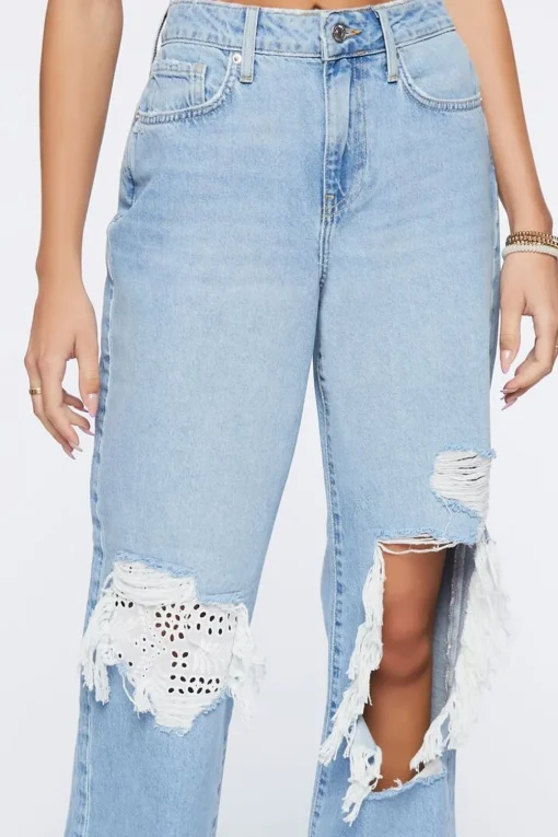 Recycled Cotton High-Rise Straight Jeans