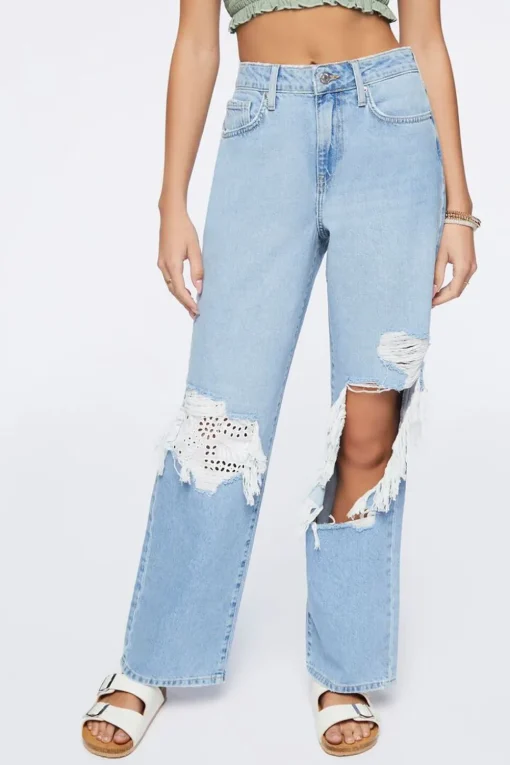 Recycled Cotton High-Rise Straight Jeans