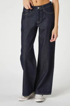 Recycled Cotton Wide-Leg Jeans