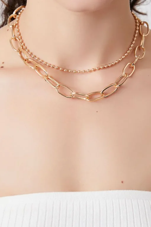 Recycled Metals Layered Choker Necklace