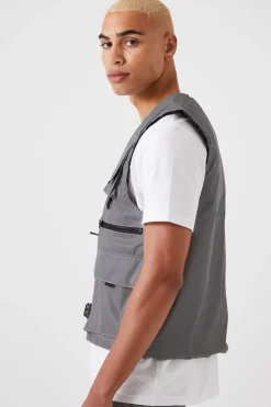Reflective Utility Cargo Vest