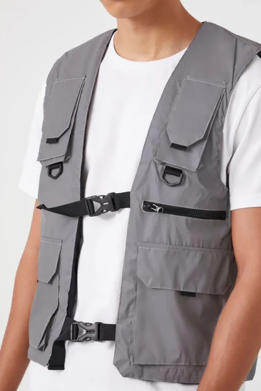 Reflective Utility Cargo Vest