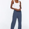 Relaxed High-Rise Crepe Pants