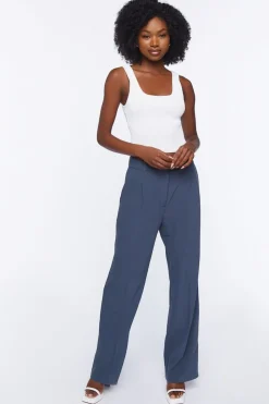 Relaxed High-Rise Crepe Pants