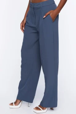 Relaxed High-Rise Crepe Pants