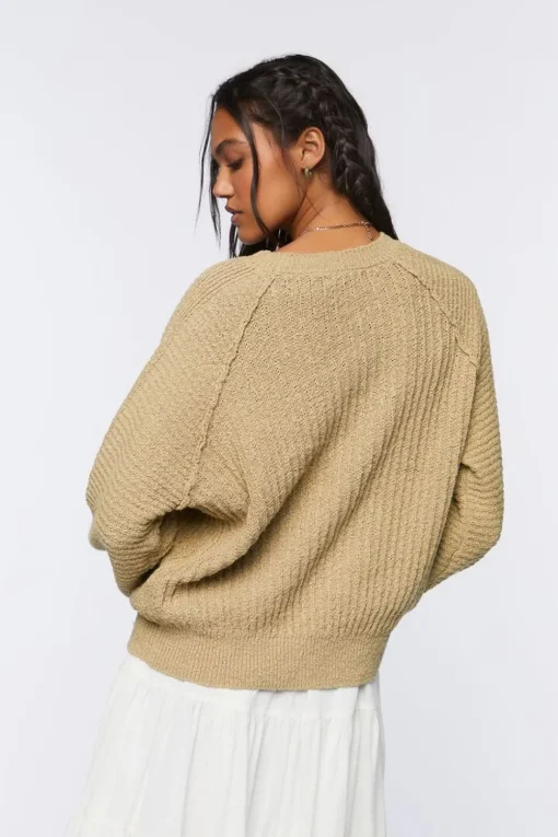 Relaxed-Fit Raglan Sweater
