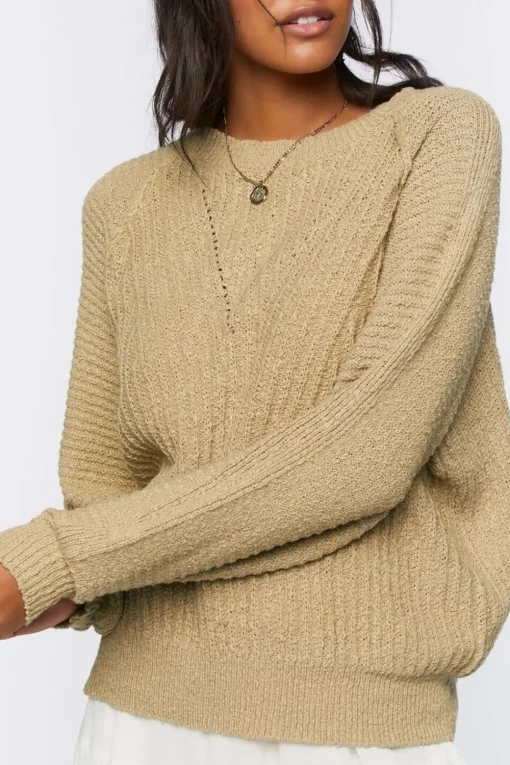 Relaxed-Fit Raglan Sweater