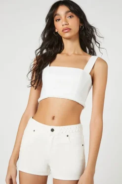 Retro High-Rise Denim Shorts