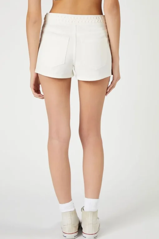 Retro High-Rise Denim Shorts