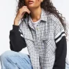 Reworked Plaid Combo Flannel Shirt