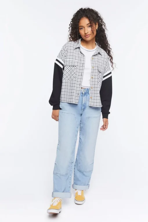 Reworked Plaid Combo Flannel Shirt
