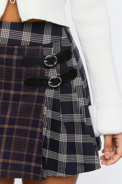 Reworked Plaid Mini Skirt