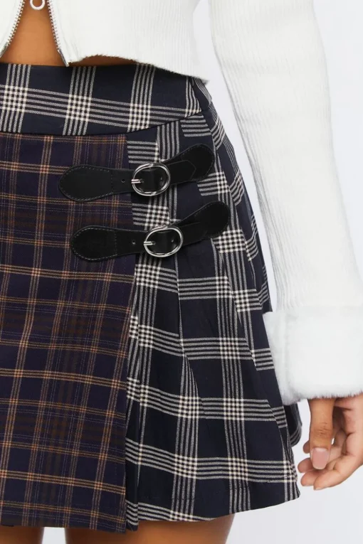Reworked Plaid Mini Skirt