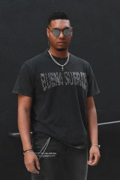 Rhinestone Buena Suerte Graphic Tee