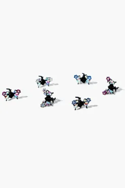 Rhinestone Butterfly Mini Claw Clip Set