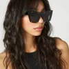 Rhinestone Car-Eye Sunglasses