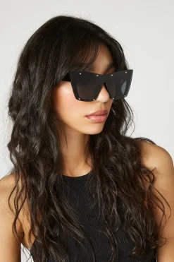 Rhinestone Car-Eye Sunglasses