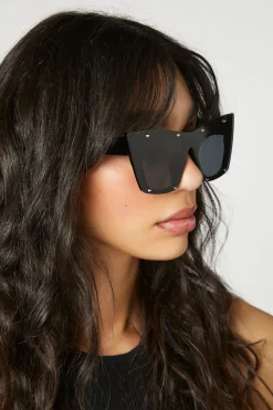 Rhinestone Car-Eye Sunglasses