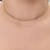 Rhinestone Chain Choker Necklace