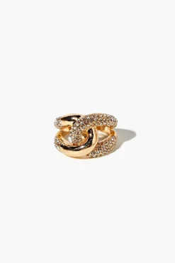 Rhinestone Cocktail Ring