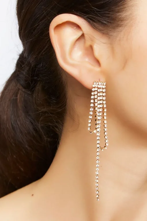 Rhinestone Drop Earrings