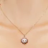 Rhinestone Eye Charm Necklace