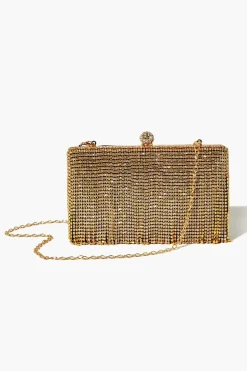 Rhinestone Fringe Clutch Bag