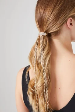 Rhinestone Fringe Hair Barrette