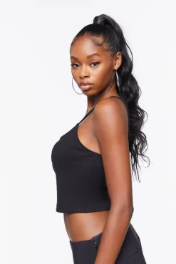 Rhinestone Heart Ladder Cutout Cami