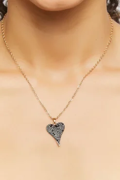 Rhinestone Heart Necklace