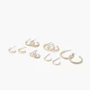 Rhinestone Hoop Earring Set