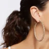 Rhinestone Hoop Earrings
