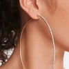 Rhinestone Hoop Earrings